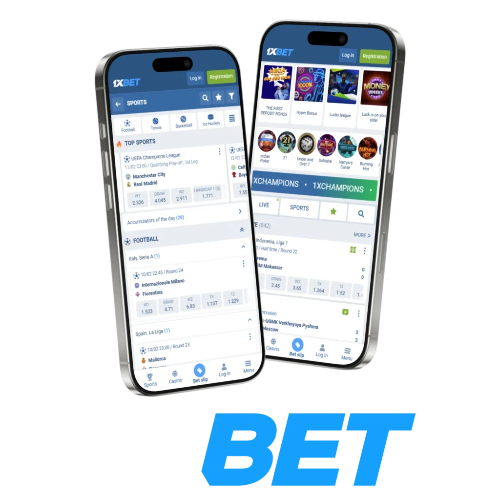 1xBet provides every user with a free mobile app to install.