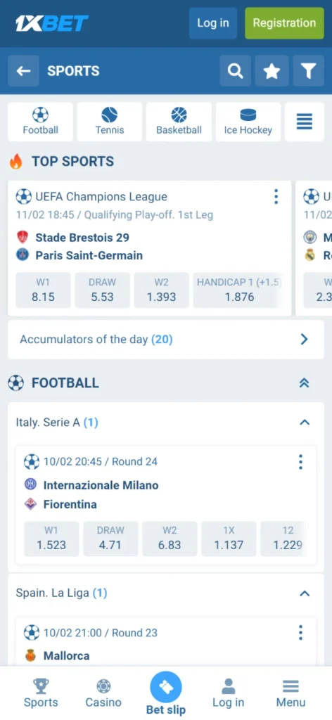 Bet on sports and win at 1xBet.