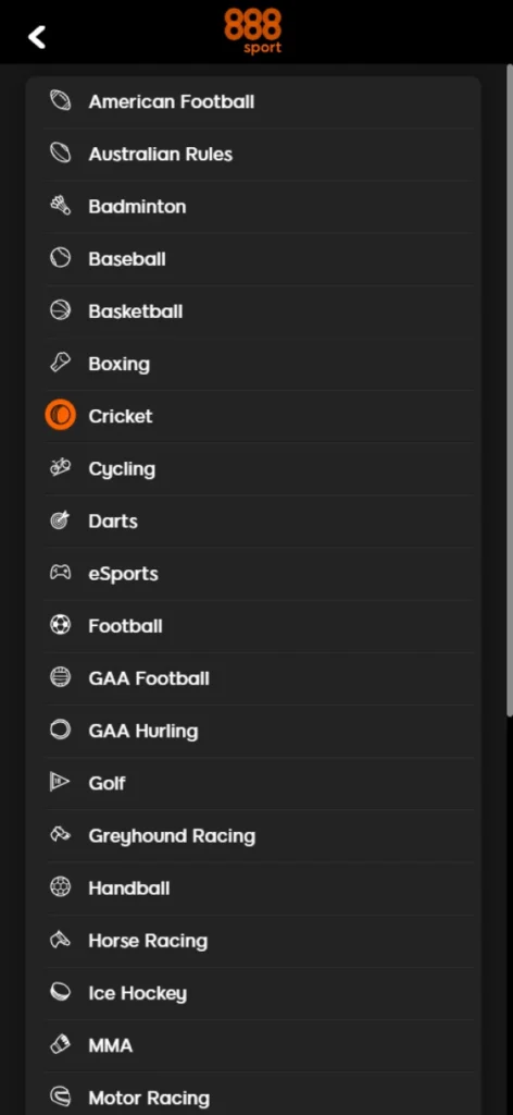 888Sport offers high odds on sports bets.
