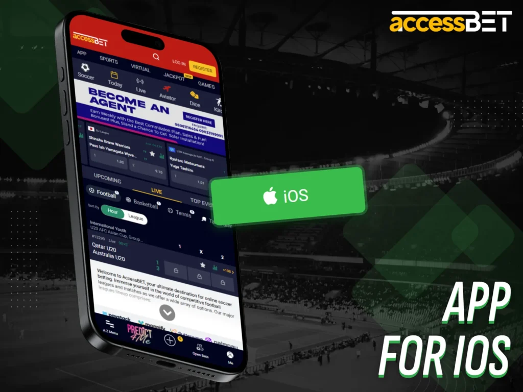 Accessbet provides a free iOS app for Nigerian players.
