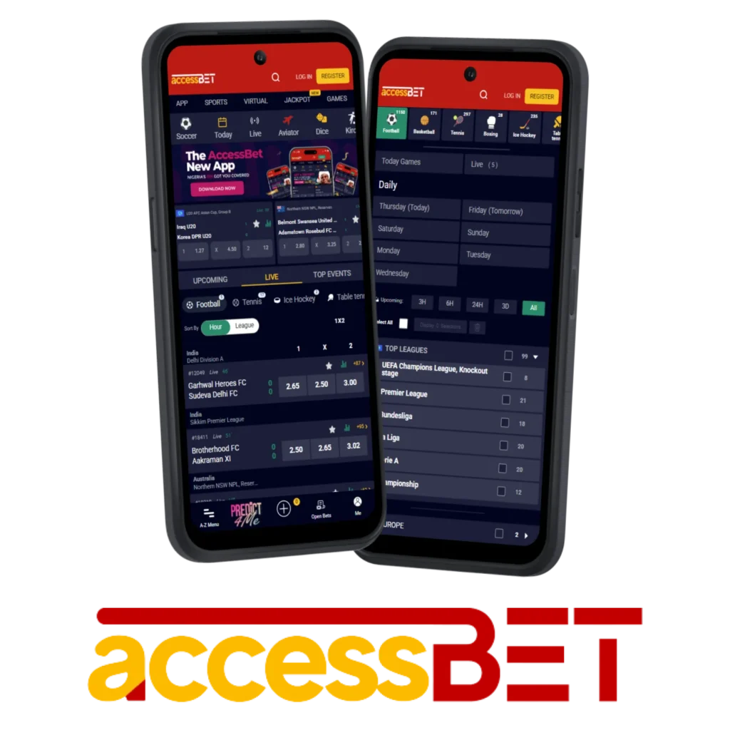 Accessbet offers a free betting app for users in Nigeria.