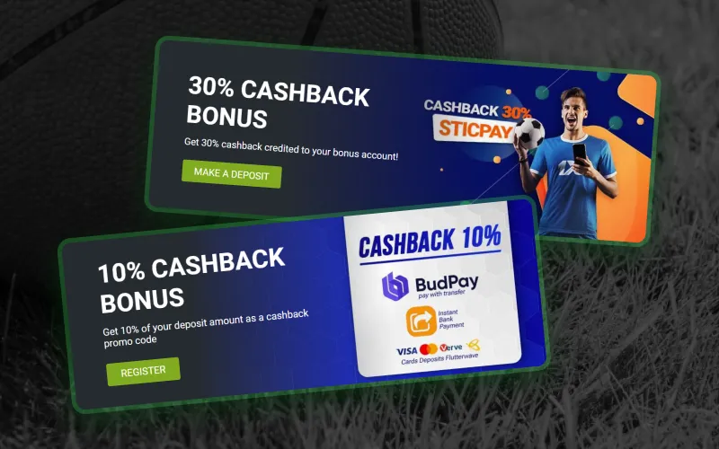 Applications for basketball betting often offer cashback incentives.