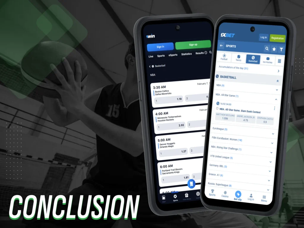 Mobile applications with the best options for basketball betting in Nigeria.