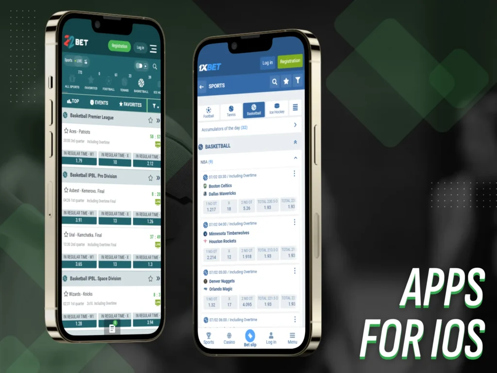 Basketball betting apps for iOS devices in Nigeria.