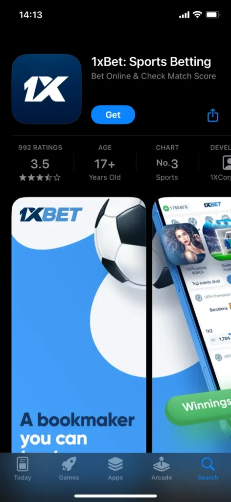 Click to download the basketball betting app for iOS.