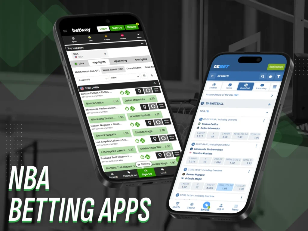 Betting on NBA games is a popular activity at basketball betting apps.