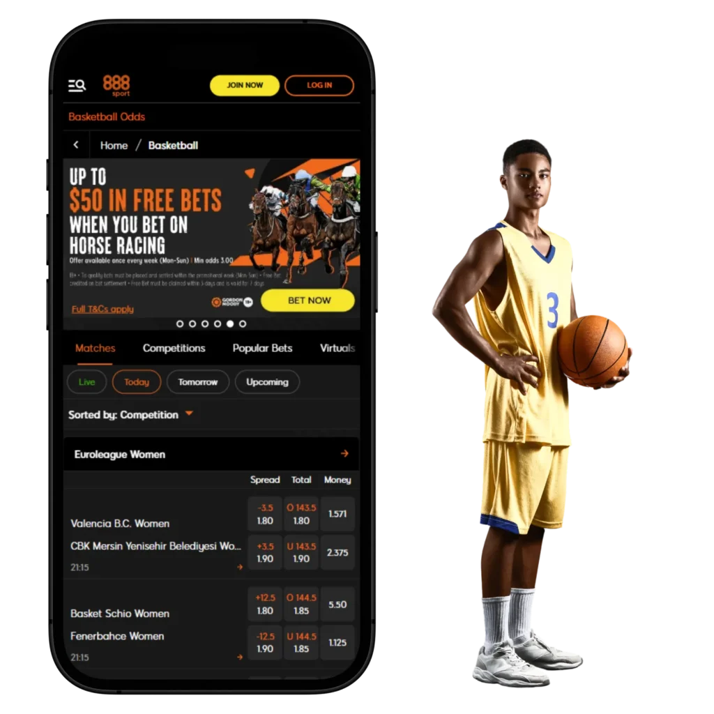 888sport is a trusted Nigerian app for placing basketball bets easily.
