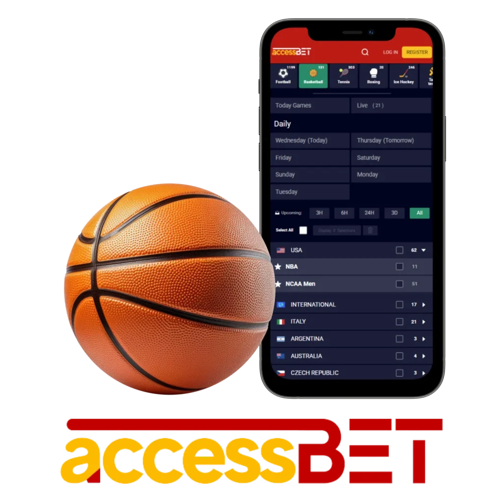 Accessbet offers a user-friendly app for basketball betting in Nigeria.
