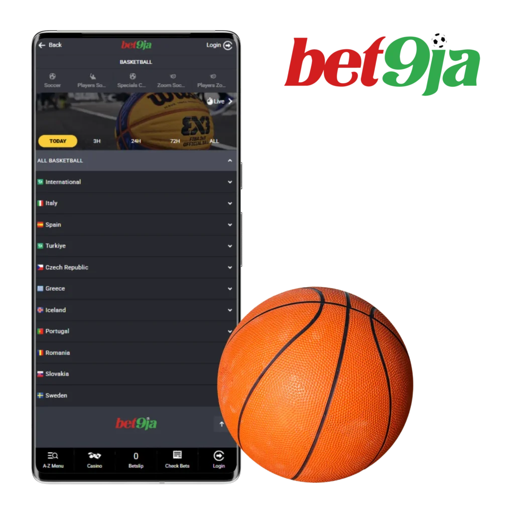 Bet9Ja provides Nigerian bettors with a seamless basketball betting experience.