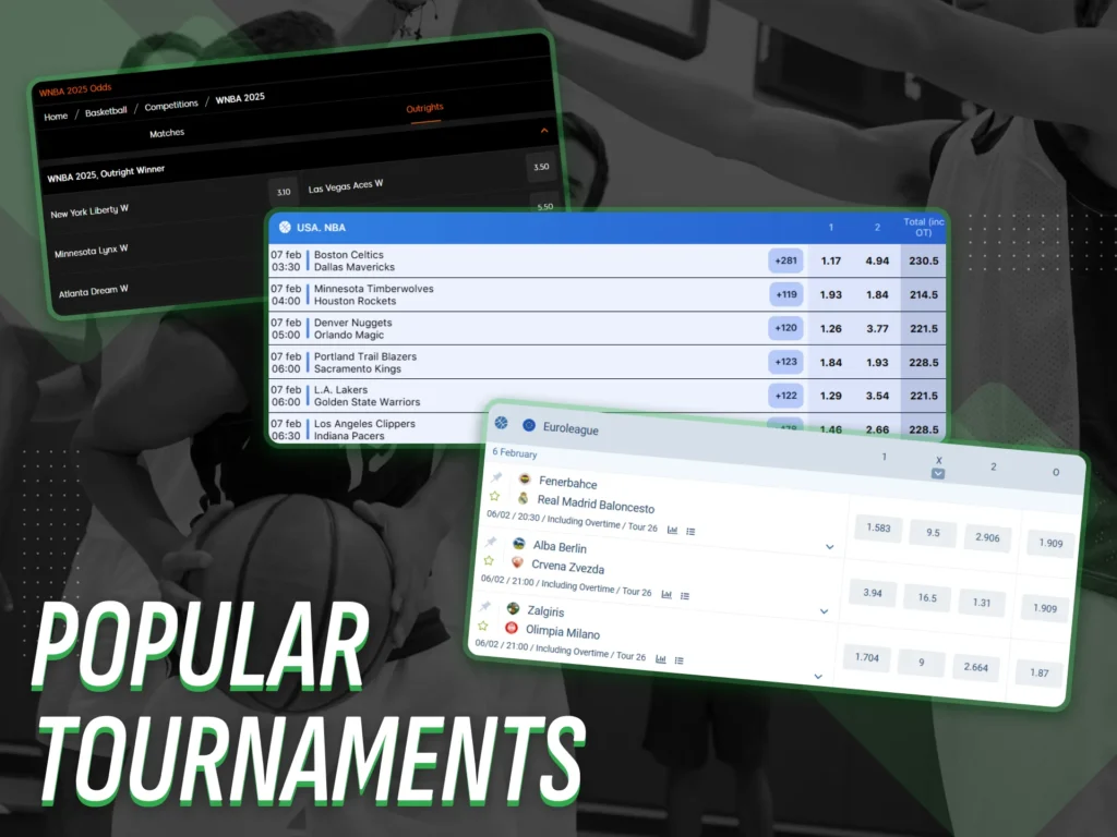 Top-rated basketball betting tournaments in Nigeria.