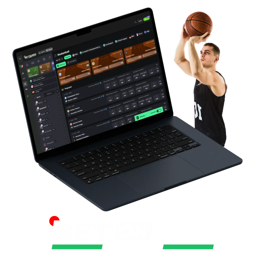 Betonred is a widely used Nigerian website for betting on basketball matches.