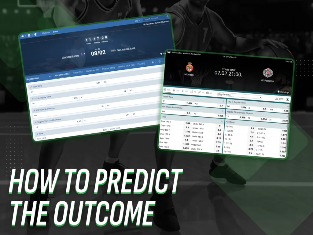 Predicting the outcome of a basketball match can be challenging.