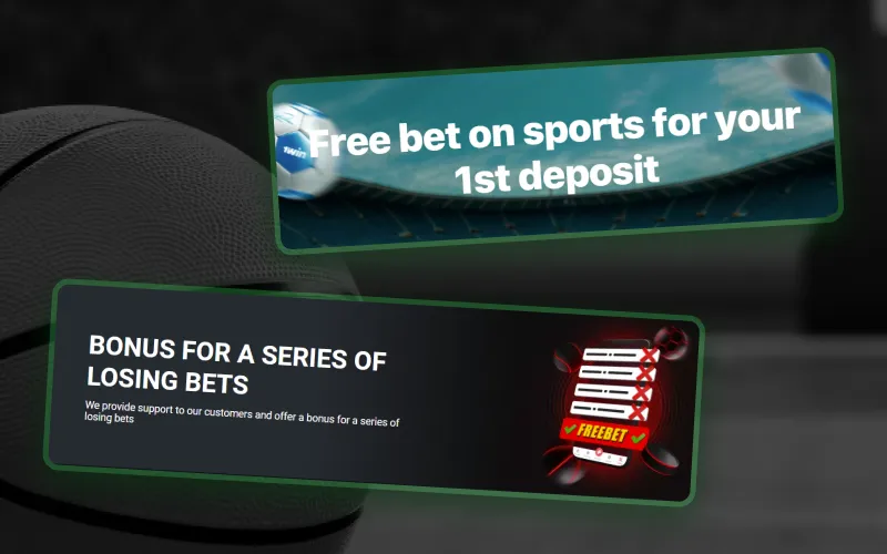 Basketball betting sites in Nigeria offer free bets bonuses.