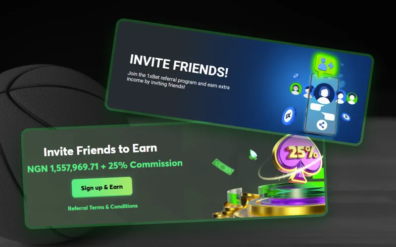 Nigerian basketball betting websites offer referral incentives.