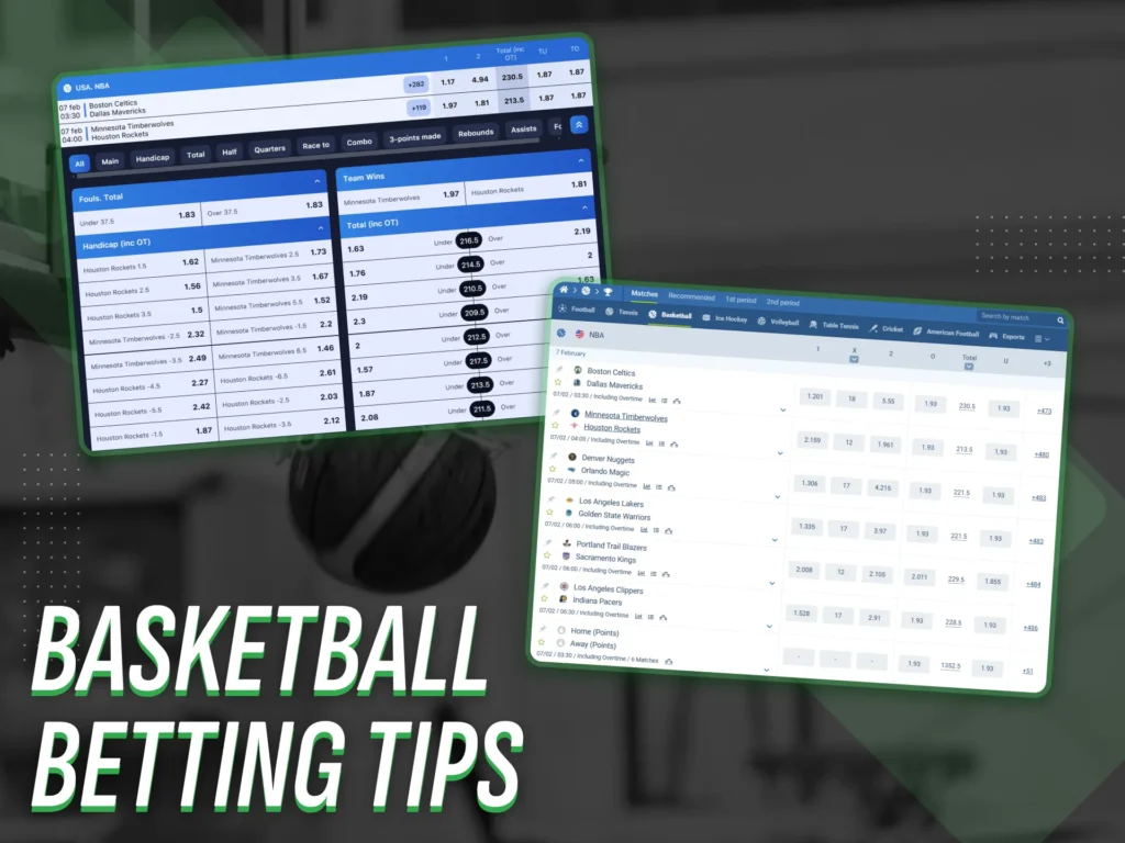 Strategies for successful betting on basketball betting websites.