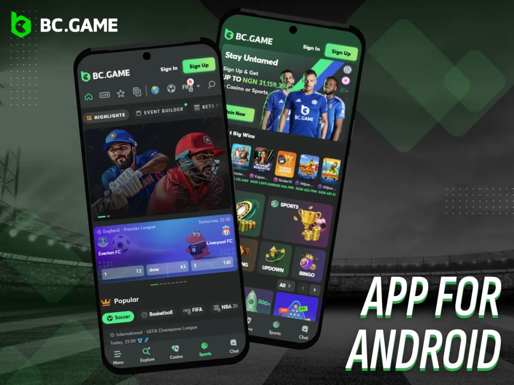 Install the BC Game app on Android easily.