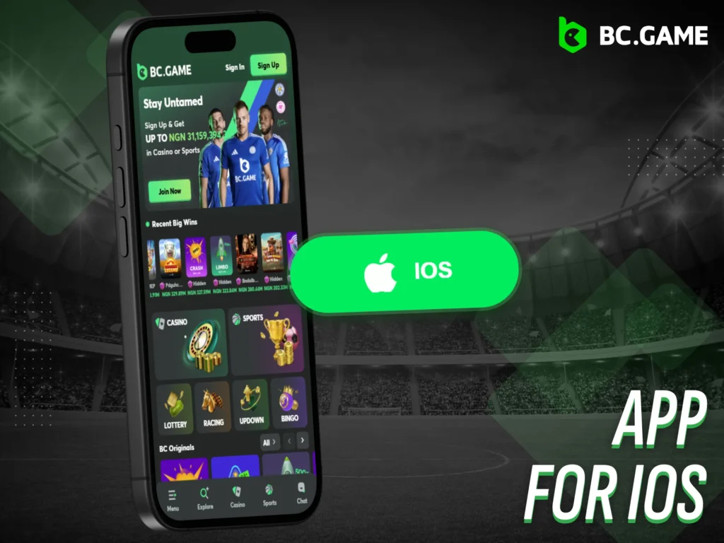 BC Game lets Nigerian users install its iOS app for free.