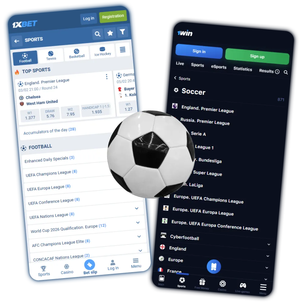The most popular online betting apps for football in Nigeria.