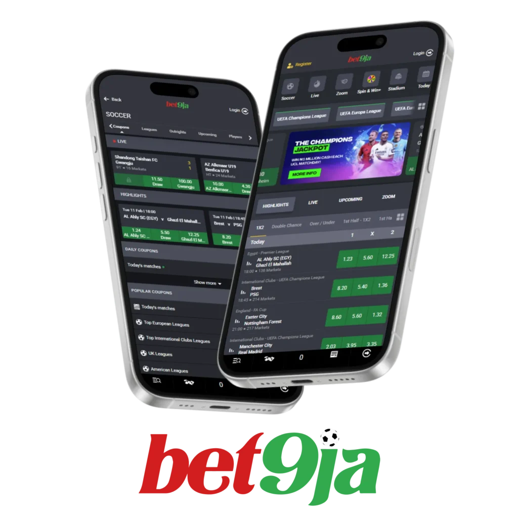 Bet9Ja offers Nigerian users a free mobile application.