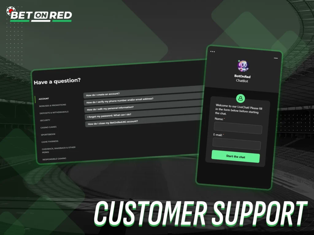 Betonred assists clients with any betting issues.