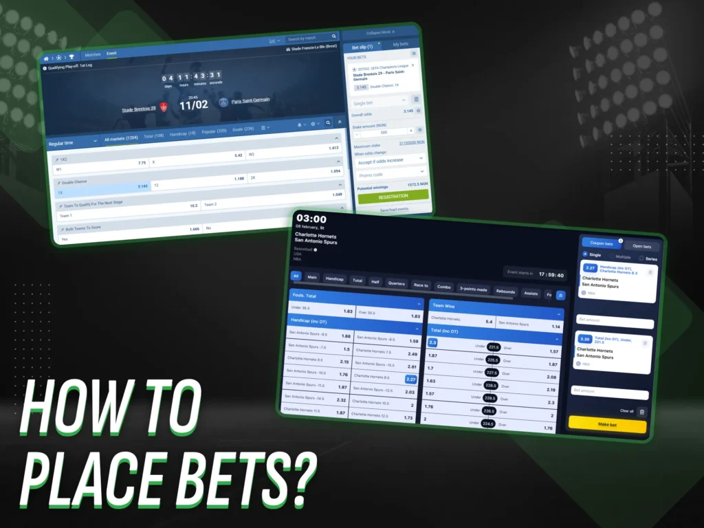 Placing bets is easy in Nigeria with online sports betting platforms.