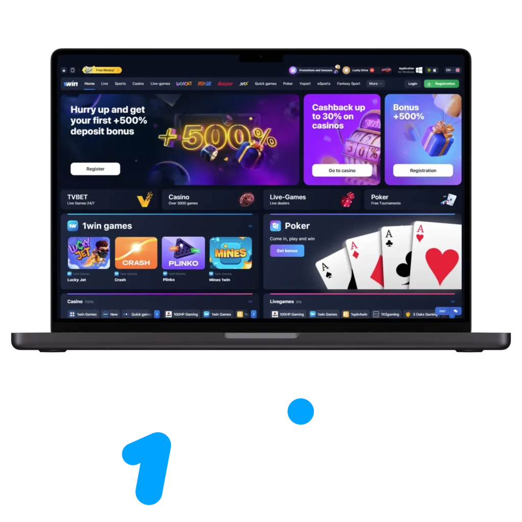 1win is a Nigerian site for sports betting and casino gaming.