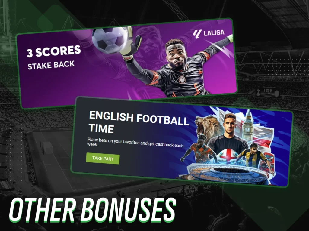 Bonuses on betting sites come in various forms.