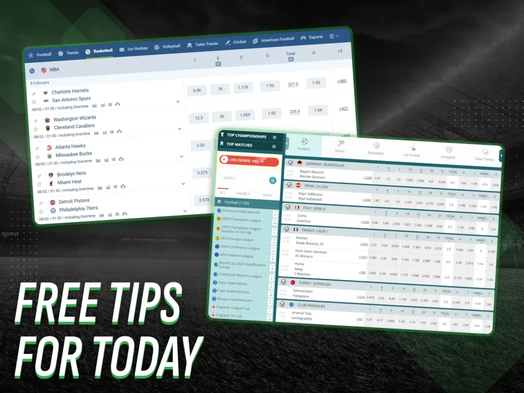 Free tips for sports betting in Nigeria.