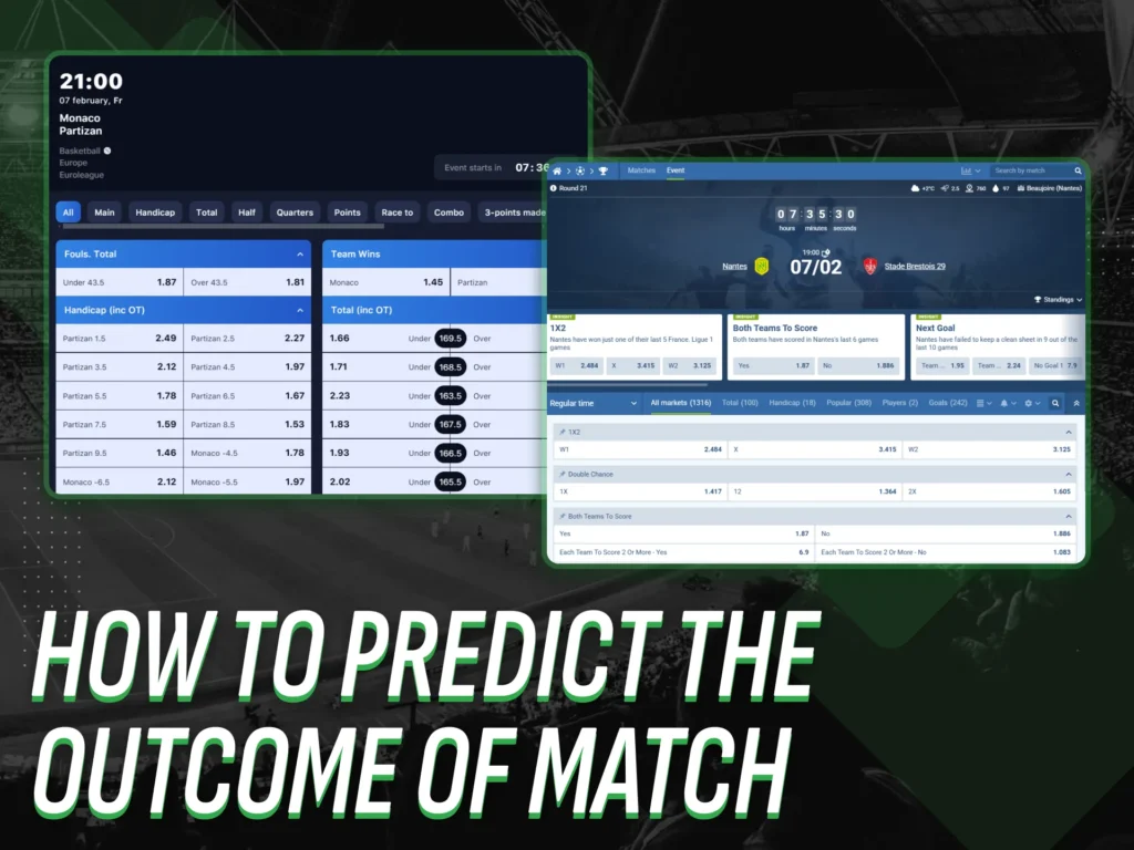 How to forecast the result of the game.