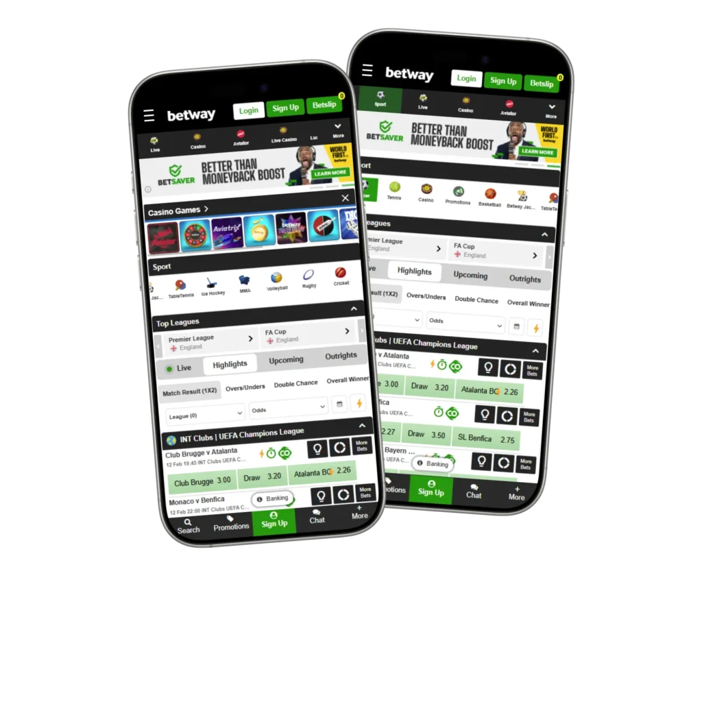 Betway provides every bettor with a free mobile app to install.