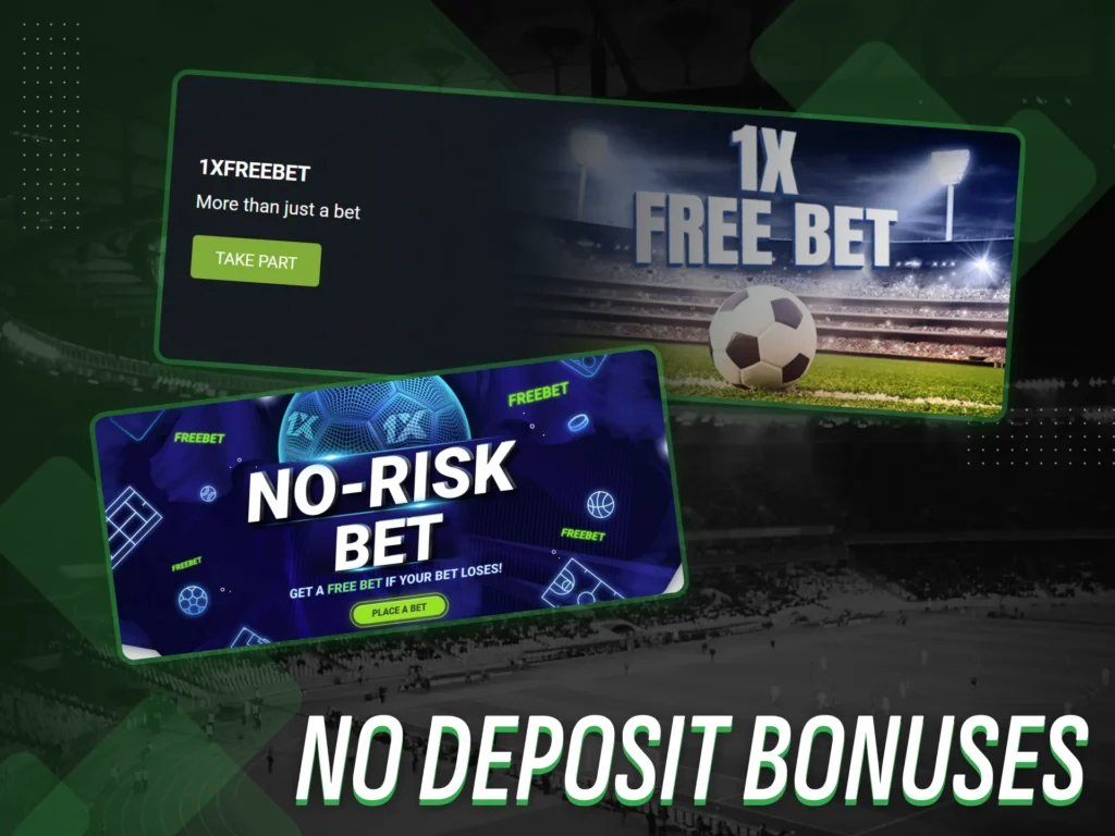 No-deposit bonuses allow to bet without risking money at a betting platform.