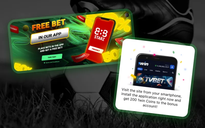 Football betting platforms in Nigeria offer bonuses for app installation.
