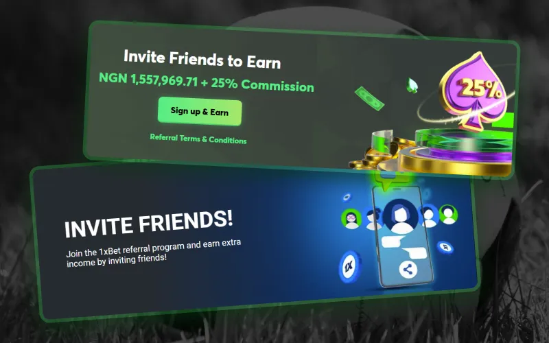 Get referral bonuses at Nigerian football betting apps.