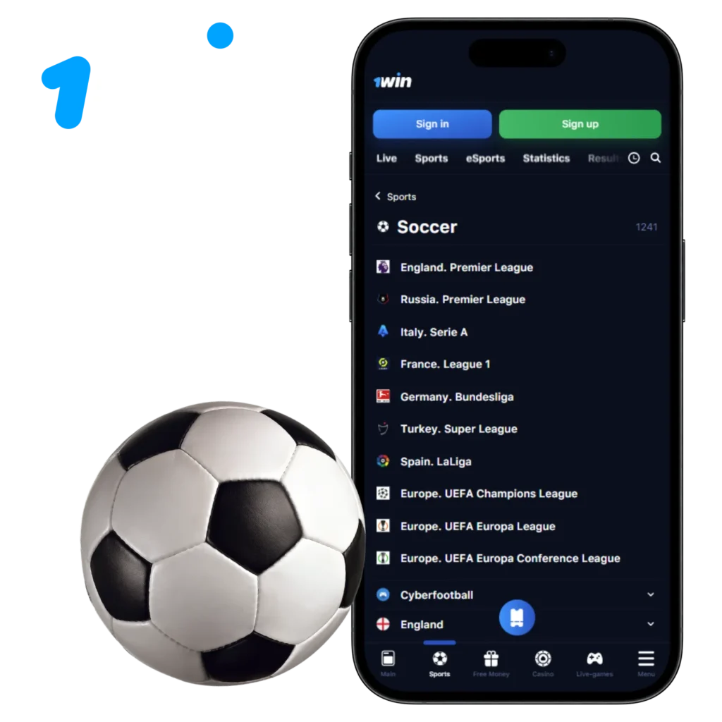 1win is a well-known Nigerian app for football betting with great odds.