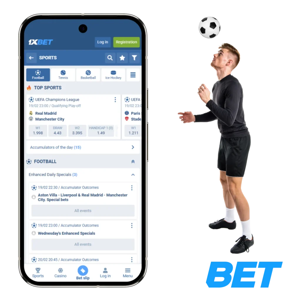 1xBet provides Nigerian users with a top-rated app for football wagering.