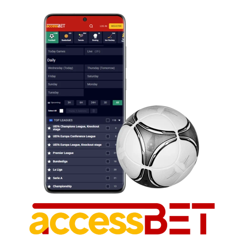 Accessbet provides an intuitive app for Nigerian users to bet on football.