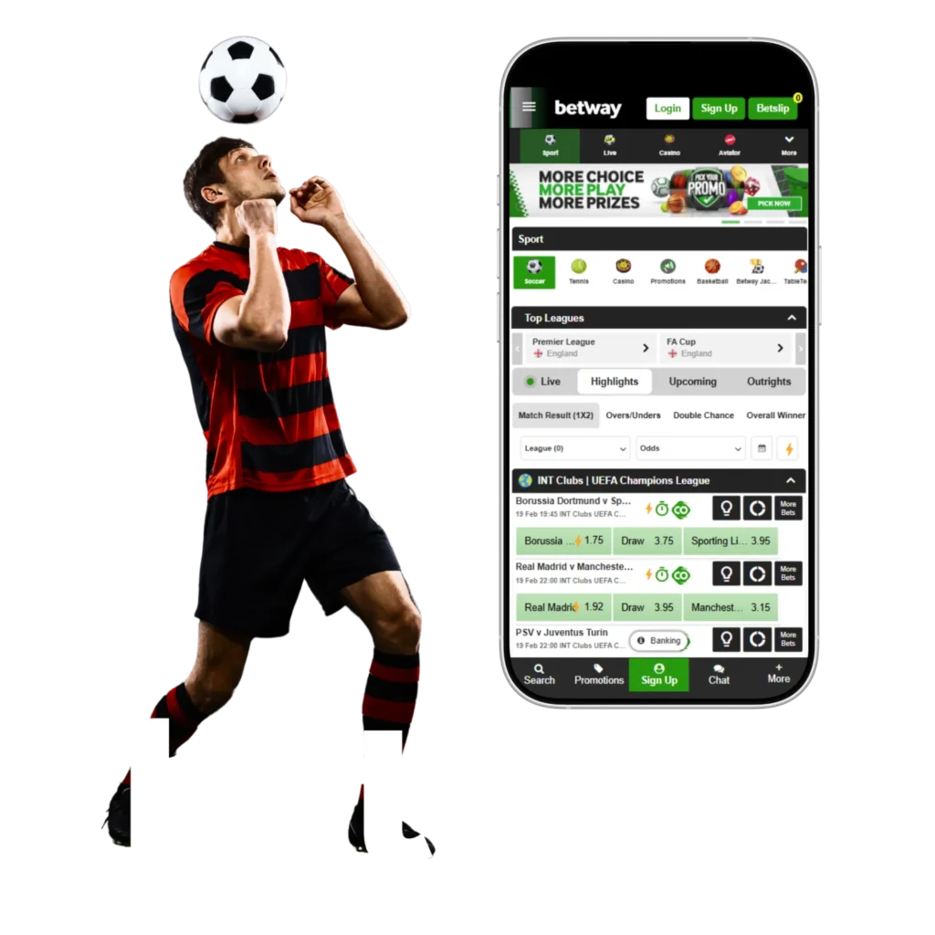 Betway gives Nigerian bettors a feature-packed app for football wagering.