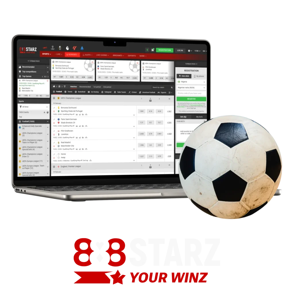 888starz is a trusted platform in Nigeria for football betting enthusiasts.
