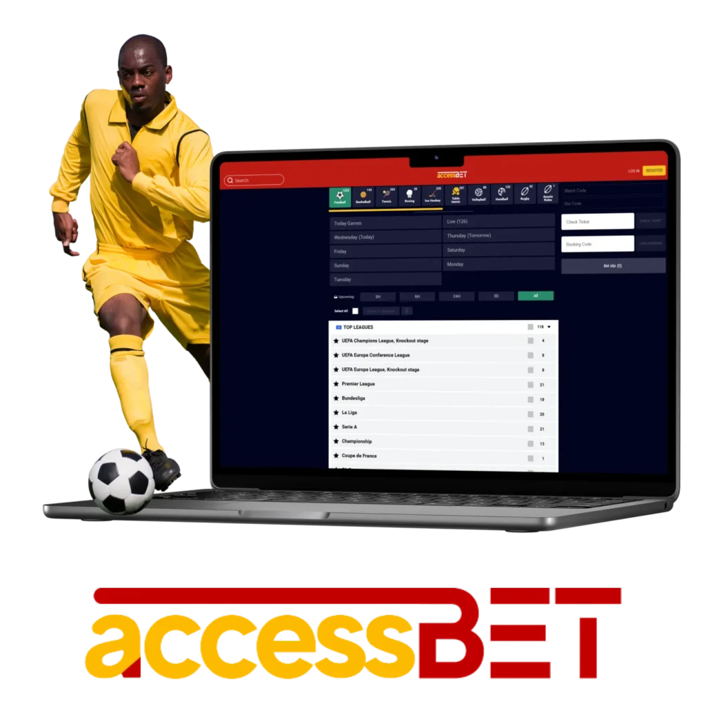 Accessbet gives Nigerian players the chance to bet on football games.