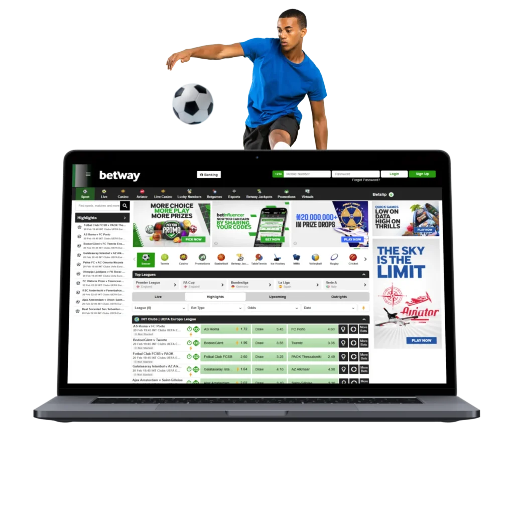 Betway is a great choice in Nigeria for those who love betting on football.