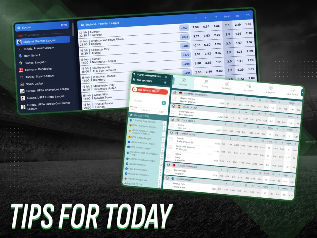 Today's football betting tips in Nigeria.