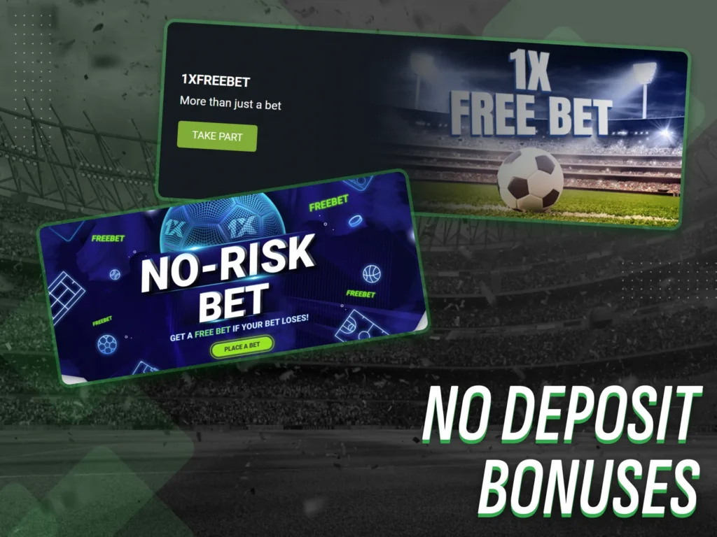 Gambling platforms offer no deposit bonuses to customers.