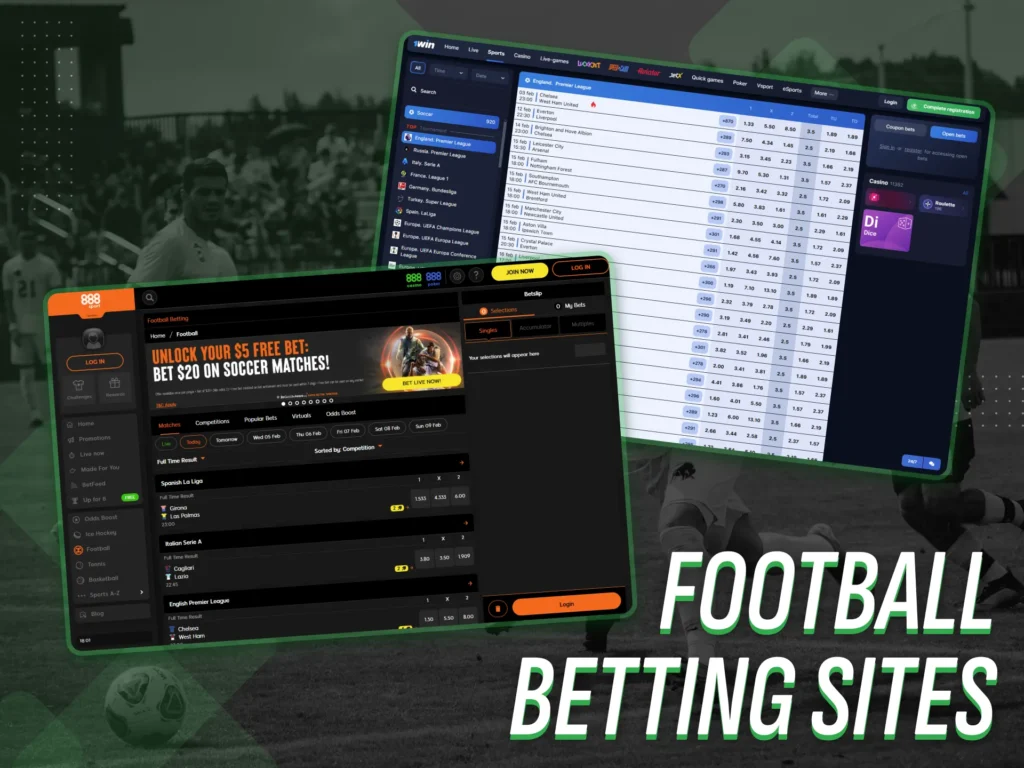 Sites for football betting in Nigeria.