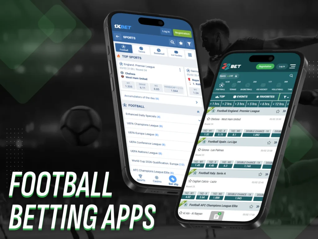 Football betting applications in Nigeria.