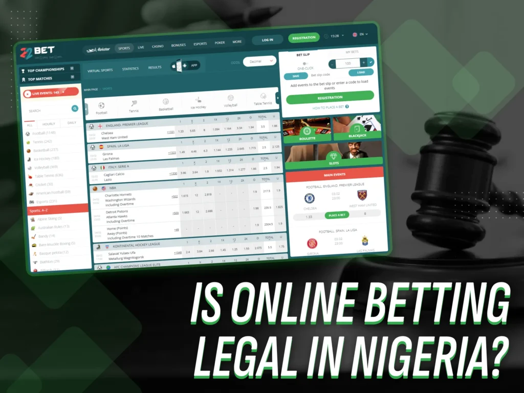 Online gambling is permitted in Nigeria.