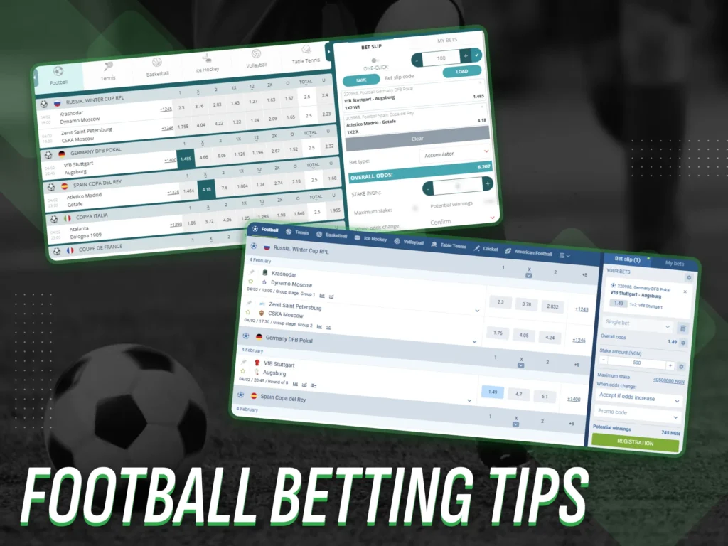 Experts share football betting tips.