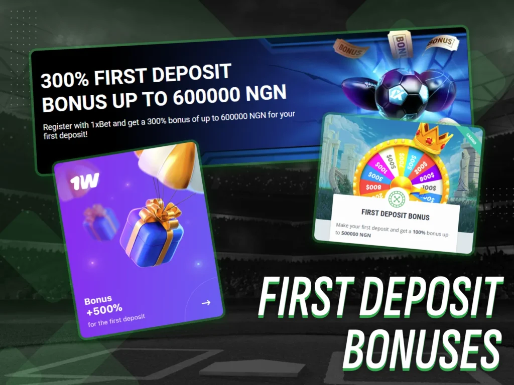 The most common bonus on Nigerian betting sites is the first deposit bonus.