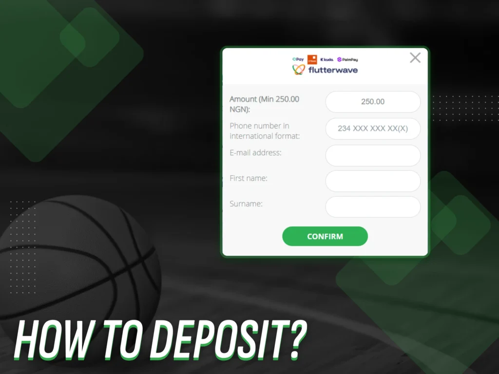 Learn how to deposit funds into a sports betting platform using Flutterwave.
