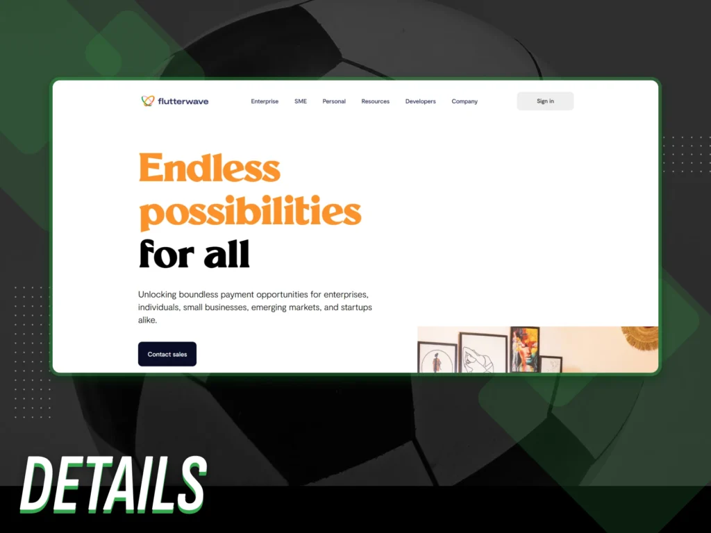 All about sports betting with Flutterwave in Nigeria.