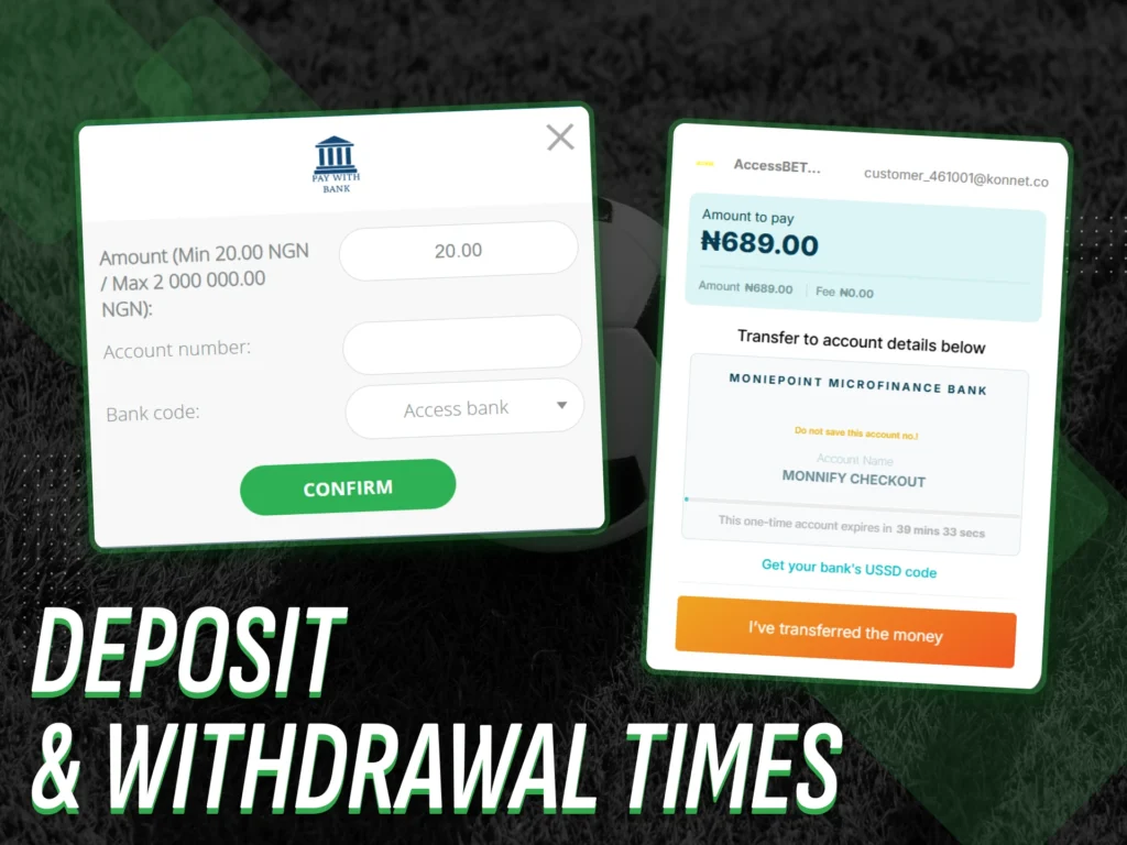 Experience speedy deposits and withdrawals with Monnify.